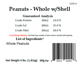 Peanuts - Whole w/Shell 3/cs